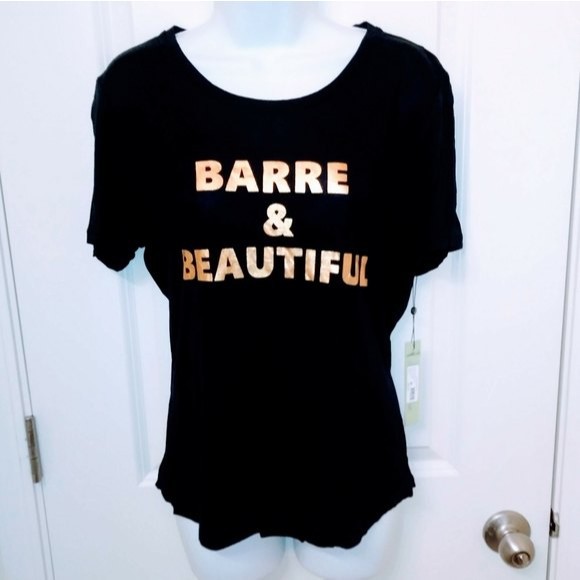 Sam Edelman Barre & Beautiful Open Back Tee Size M - Picture 2 of 5